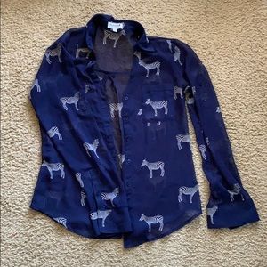 Zebra print shirt